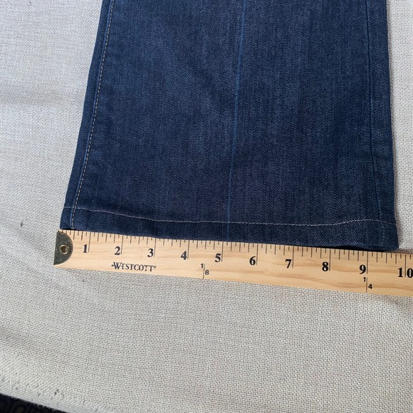 Paige Premium Denim Rising Glen Dark Wash Flare Jeans Size 31 Made in USA - Picture 6 of 14